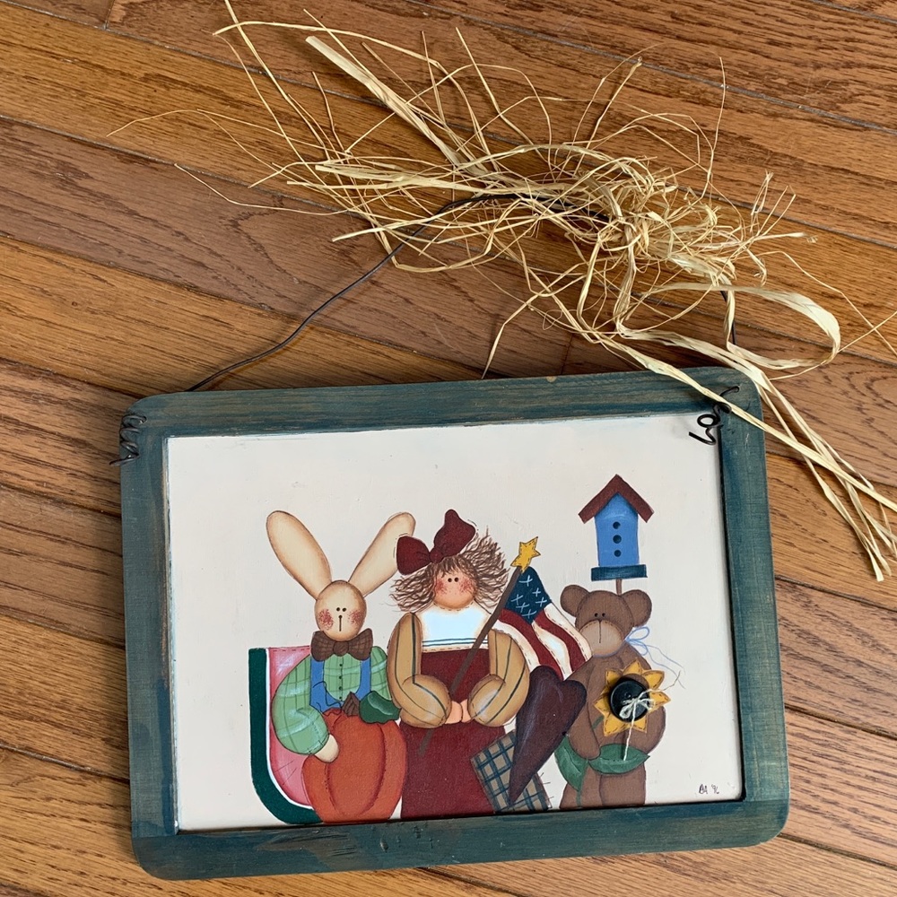 Handpainted Country Plaque/Wall Decor